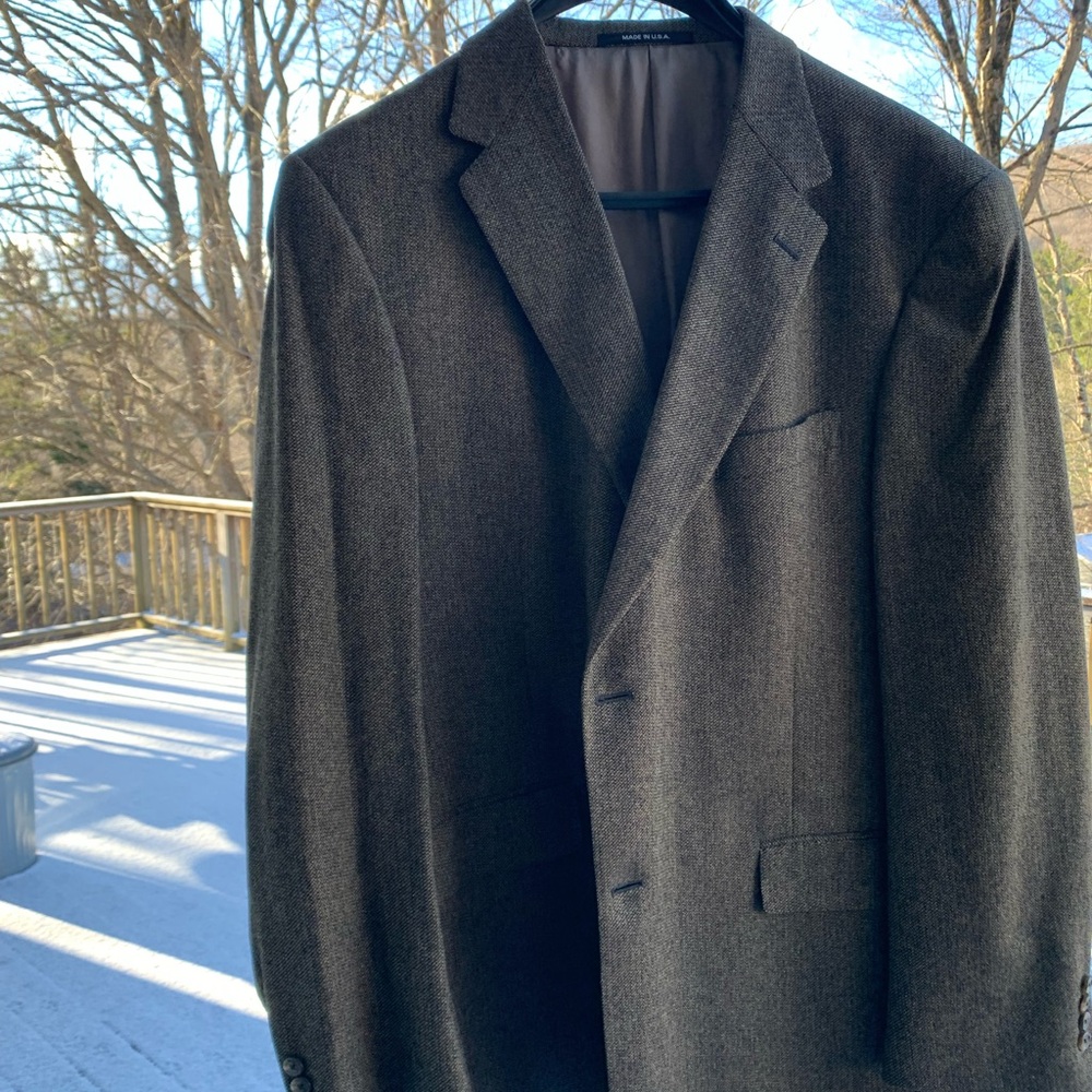 Hickey Freeman 48 long tweed blazer